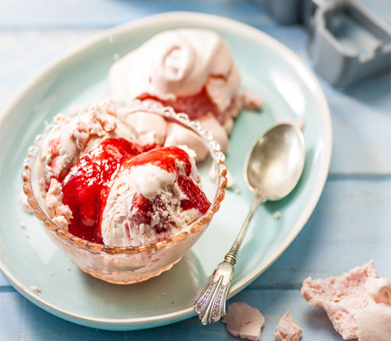 Strawberry Sorbet Eton Mess